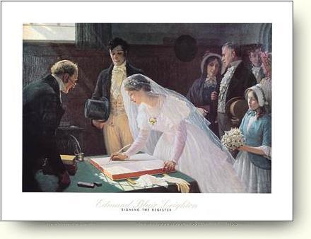 Painting by Edmund Leighton - courtesy of 

Allwall.com posters and prints