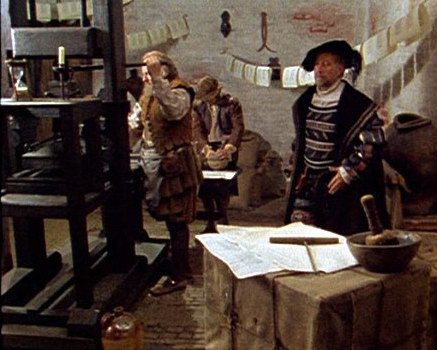 Gutenberg's printing press and the new translations
     make the English Bible available to the common man.